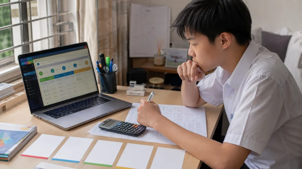 Singapore student comparing L1R5 score with JC choices