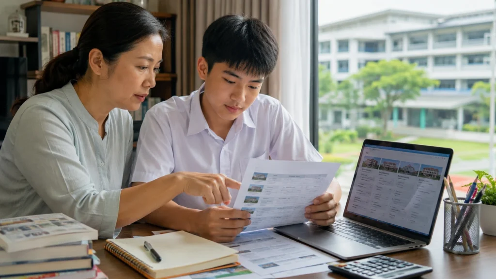 Singapore student comparing Junior College admission options in 2024