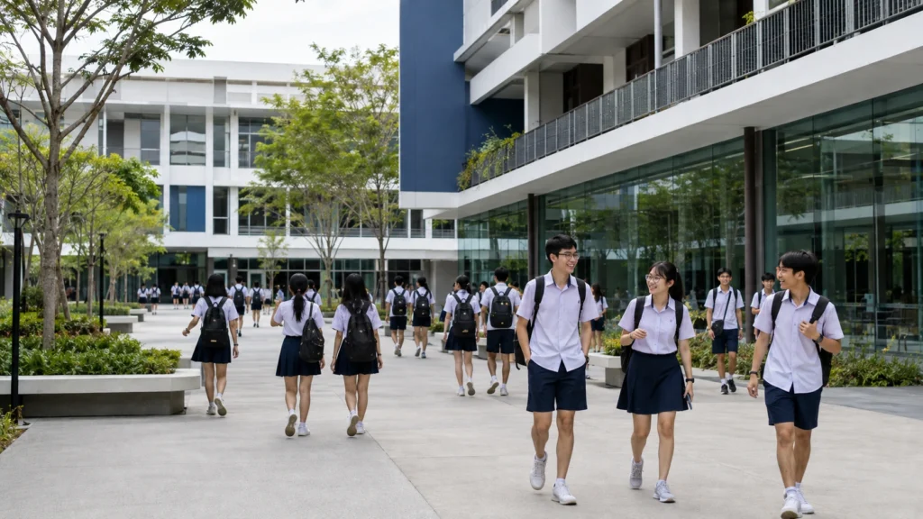 Singapore junior college campus and students for JC cut off points 2026