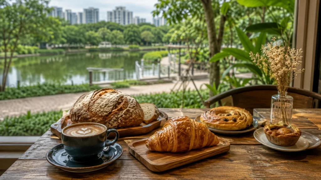 Slow Bakes near Yishun Pond with coffee and sourdough