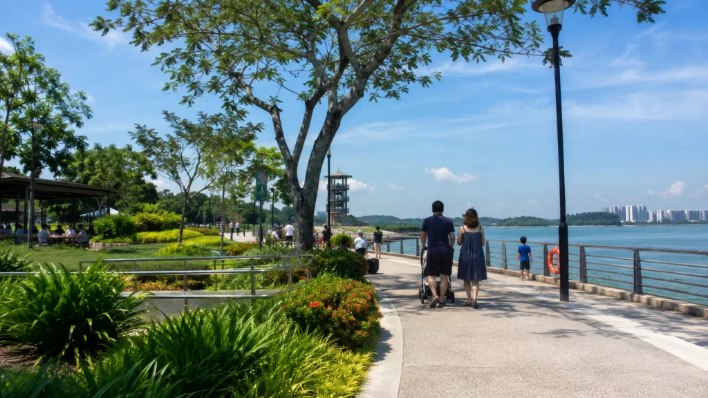 Woodlands Waterfront Park Singapore near local markets and shopping areas