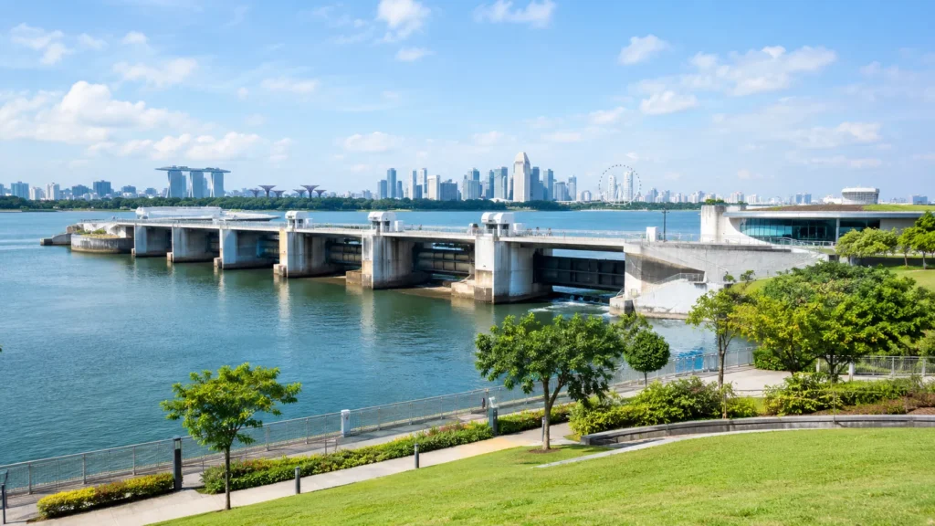 Marina Barrage Singapore water infrastructure and Marina Channel