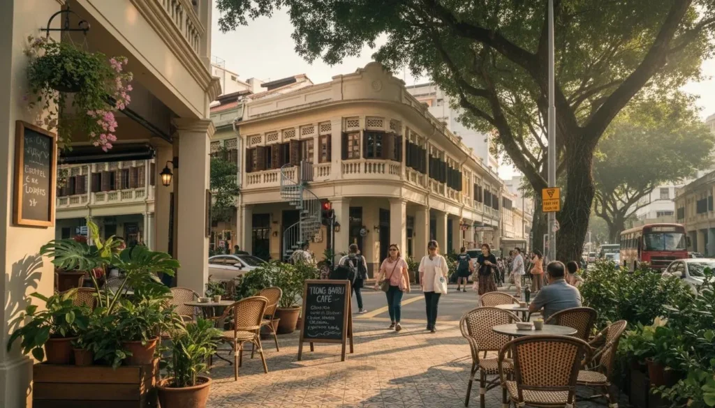 Independent cafe along Yong Siak Street in Tiong Bahru Singapore