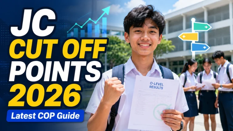 JC cut off points 2026 latest Singapore COP guide
