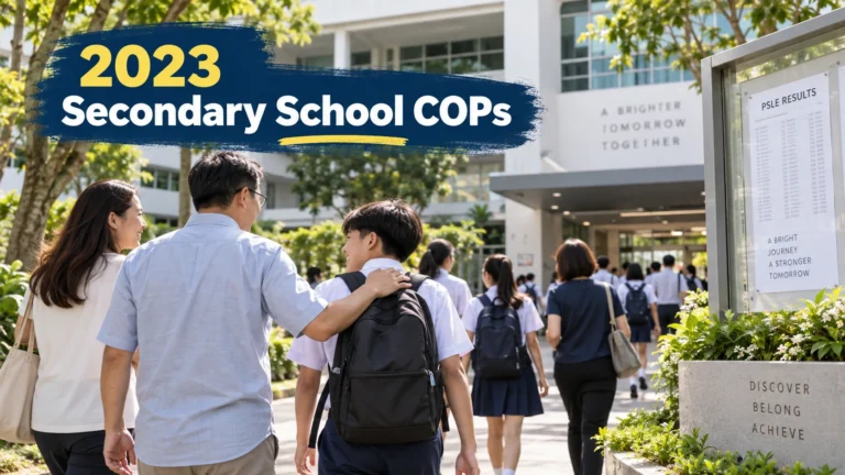 Secondary school cut-off point 2023 and Singapore school admission