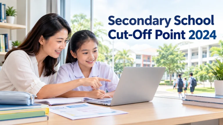 Secondary school cut-off point 2024 Singapore