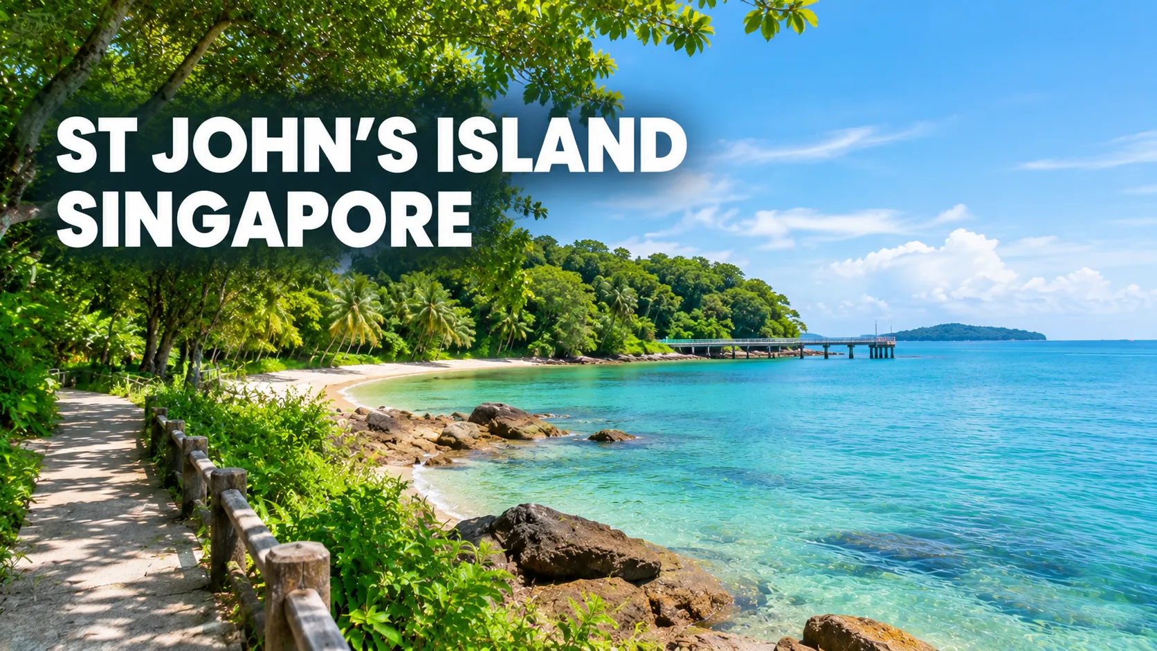 St John’s Island Singapore with tropical greenery and peaceful coastal scenery